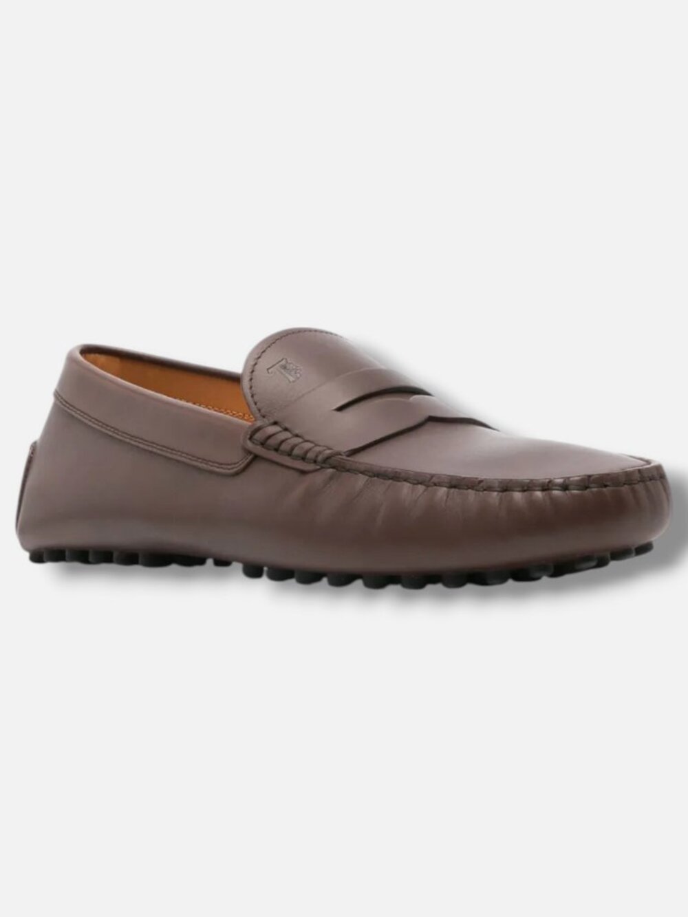 Tod's Men's Brown Gommino Driving Loafers Shoe Size 6